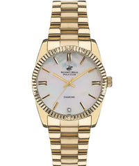 Beverly Hills Polo Club  Women's Watch, Stainless Steel Gold Strap, BP3172C.120