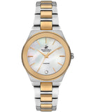 Beverly Hills Polo Club  Women's Analog Watch, Pearl Dial, Two Tone Silver & Gold Stainless Steel Strap, BP3229X.220