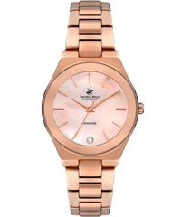 Beverly Hills Polo Club  Women's Analog Watch, Rosegold Dial & Rosegold Stainless Steel Strap, BP3229X.410