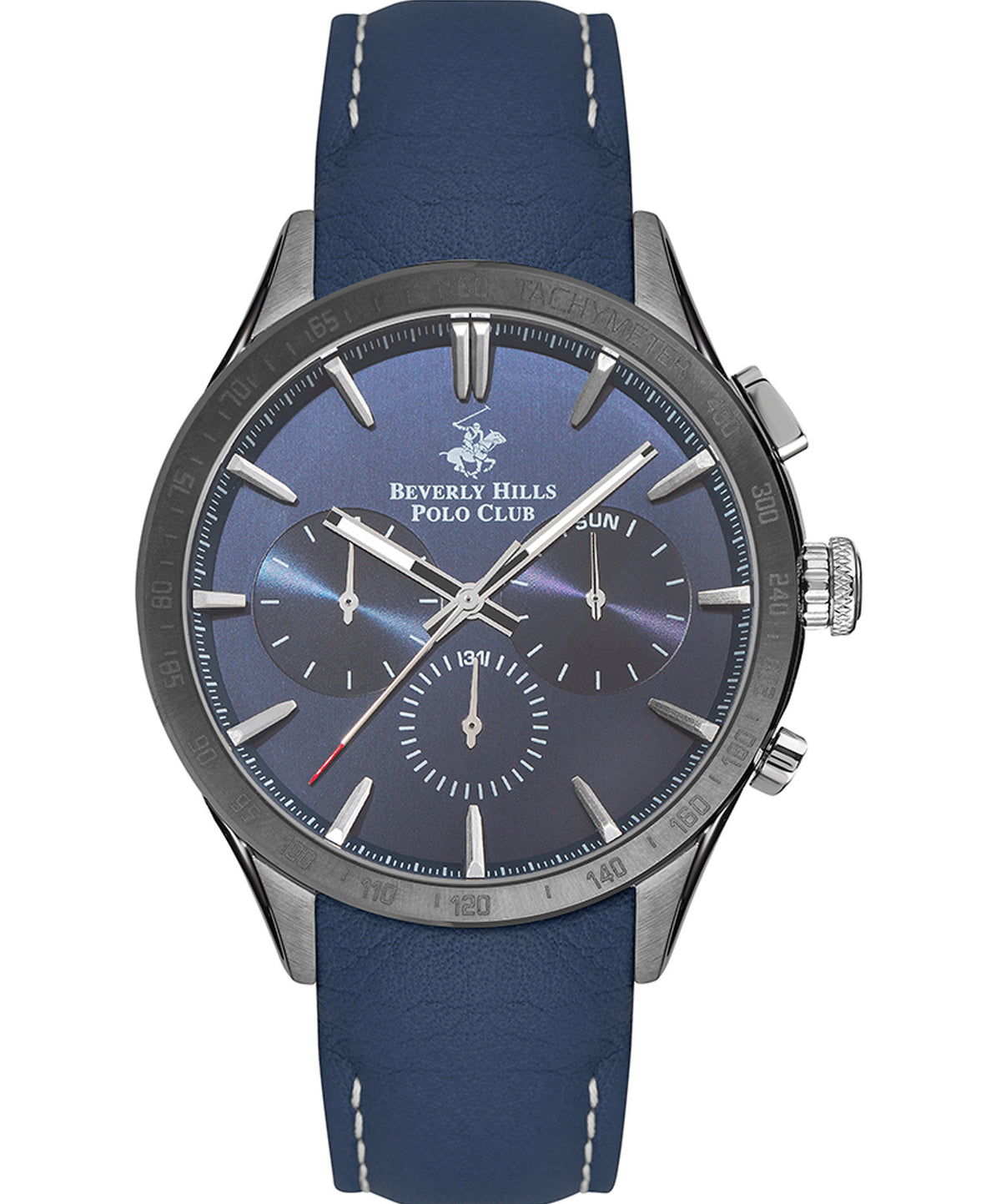 Beverly Hills Polo Club  Men's watch,Blue Dial, Blue Rubber Strap Wrist Watch, BP3251X.099