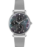 Beverly Hills Polo Club  Women's Analog Watch, Grey Dial & Silver Stainless Steel Mesh Strap, BP3252X.350