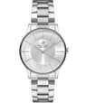 Beverly Hills Polo Club  Women's Analog Watch, Silver Dial & Silver Stainless Steel Strap, BP3286X.330