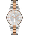 Beverly Hills Polo Club  Women's Analog Watch, Silver Dial, Silver & Rose Gold Stainless Steel Strap, BP3286X.530
