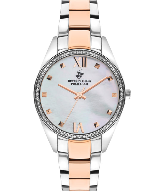 Beverly Hills Polo Club, Men's, Analog Watch, Silver Dial, with Stainless Steel Band, BH-BP3300X.420