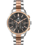Beverly Hills Polo Club  Men's Watch, Black Dial & Silver Stainless Steel Strap, BP3304X.460