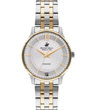 Beverly Hills Polo Club  Women's Analog Watch, Pearl Dial & Two Tone Stainless Steel Strap, BP3309X.230