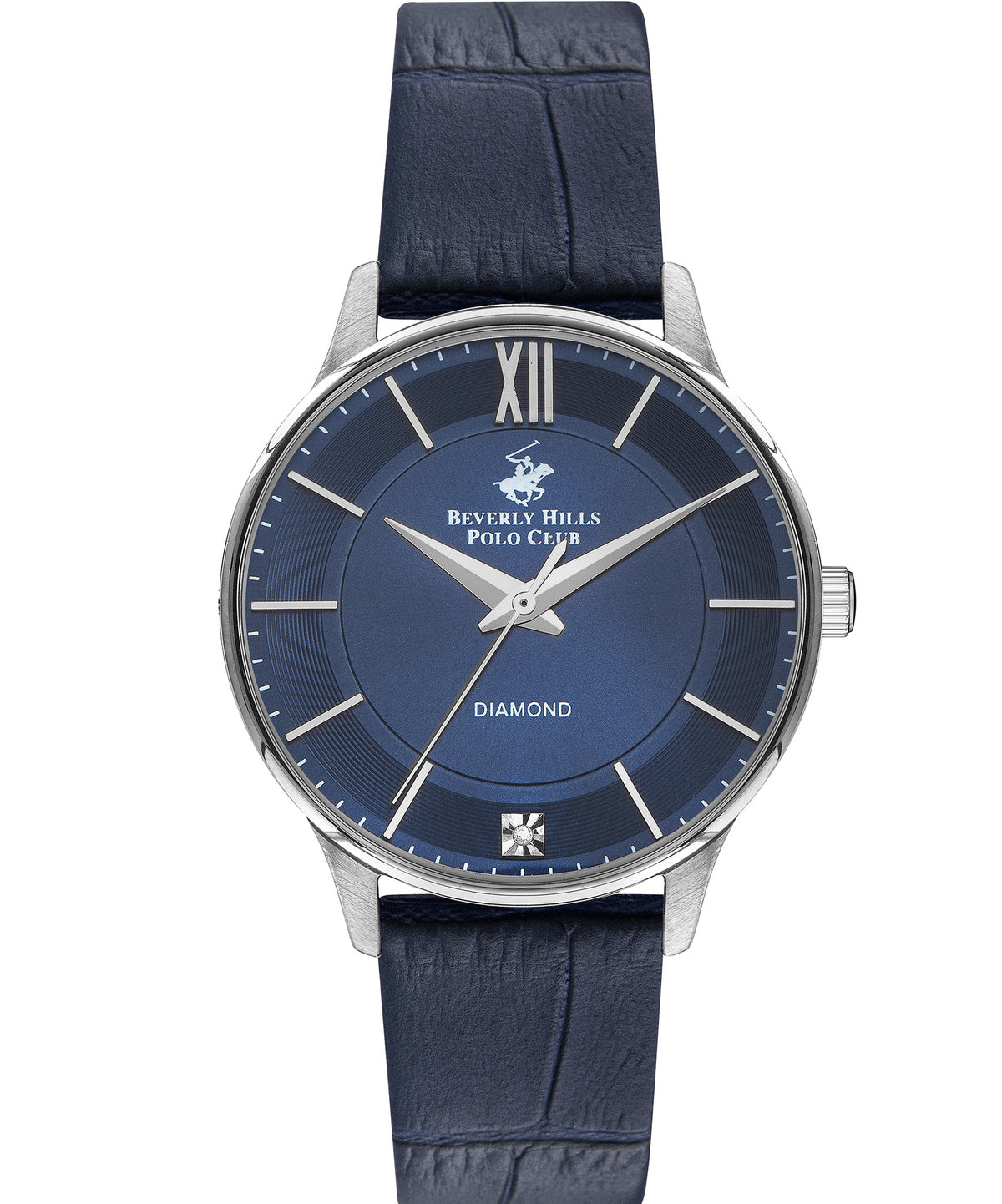 Beverly Hills Polo Club  Women's Analog Watch, Blue Dial & Blue Leather Strap, BP3310X.399