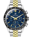 Beverly Hills Polo Club  Men's Watch, Blue Dial & Two Tone Stainless Steel Strap, BP3316X.390