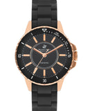 Beverly Hills Polo Club  Women's Analog Watch, Black Dial & Black Stainless Steel Strap, BP3318X.850
