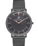 Beverly Hills Polo Club  Men's Watch, Black Dial &  Black Stainless Steel Strap, BP3321X.060
