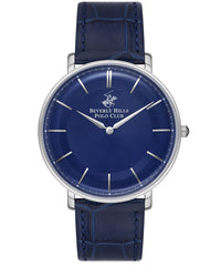 Beverly Hills Polo Club  Men's Watch, Blue Dial & Blue Leather Strap, BP3322X.399