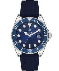 Beverly Hills Polo Club  Men's Watch, Navy Blue Dial & Navy Blue Rubber Strap, BP3329X.399