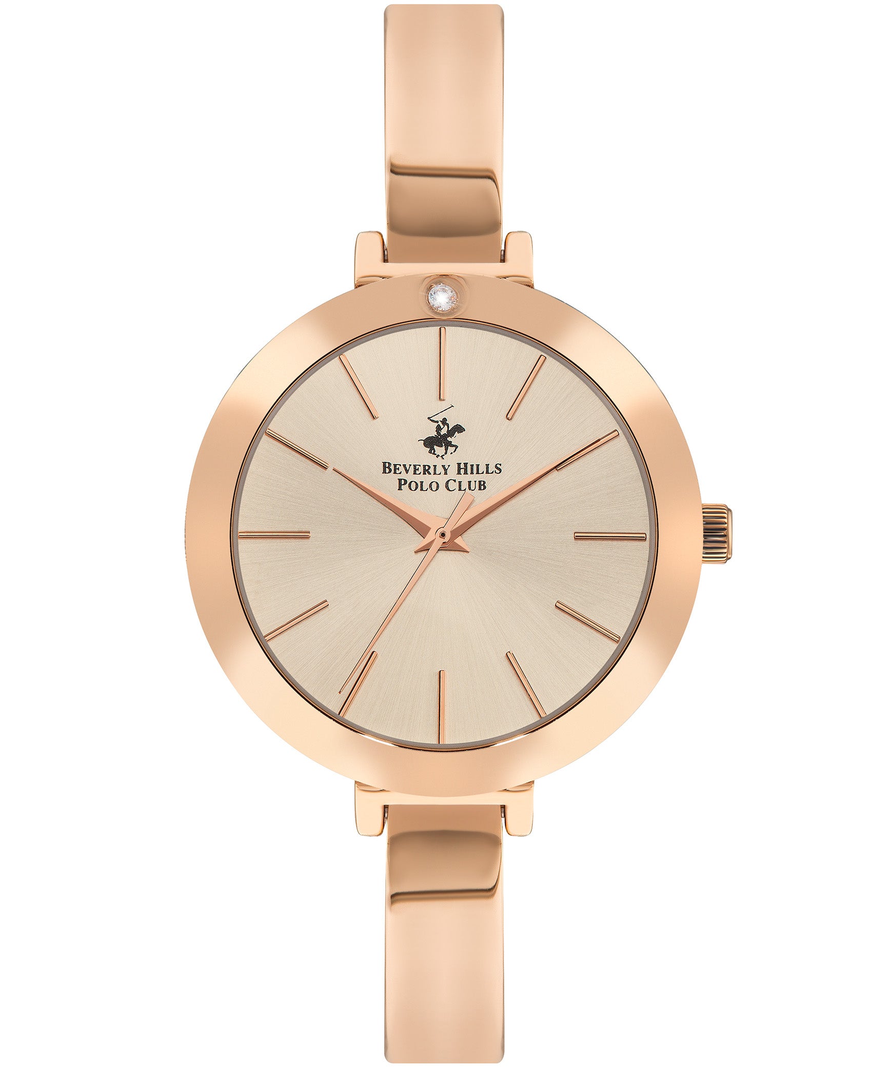 Beverly Hills Polo Club  Women's Analog Watch, Rose Gold Dial & Rose Gold Stainless Steel Strap, BP3331X.410