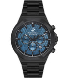 Beverly Hills Polo Club  Men's Watch, Blue Dial & Black Stainless Steel Strap, BP3361X.690