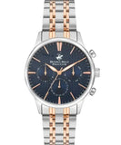 Beverly Hills Polo Club  Men's watch, Blue Dial, Stainless Steel Strap Wrist Watch, BP3367X.590