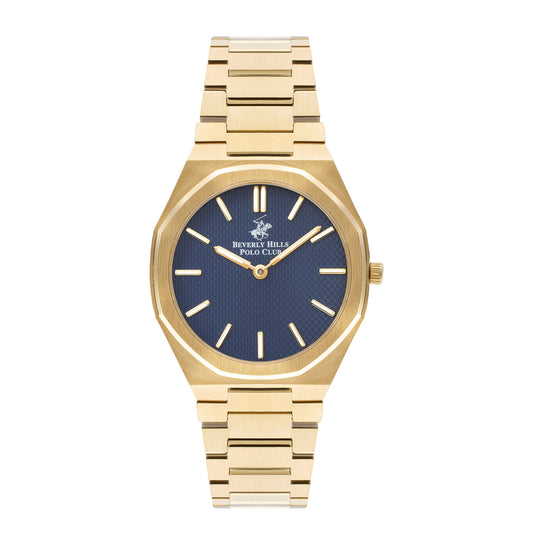Beverly Hills Polo Club, Men's, Analog Watch, Blue Dial, with Stainless Steel Band, BH-BP3374X.190