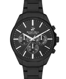 Beverly Hills Polo Club  Men's watch, Black Dial,Black Stainless Steel Metal Strap Wrist Watch,BP3379X.670