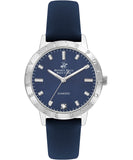 Beverly Hills Polo Club  Women's watch,Dark Blue Dial, Dark Blue Leather Strap, Wrist Watch,BP3387C.399