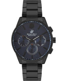 Beverly Hills Polo Club  Men's watch, Black Dial,Black Stainless Steel  Strap, Wrist Watch,BP3396X.650