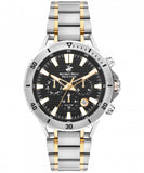 Beverly Hills Polo Club  Men's watch, Black Dial, Two Tone Stainless Steel  Strap, Wrist Watch,BP3401X.250