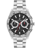 Beverly Hills Polo Club  Men's watch, Black Dial, Two Tone Stainless Steel Strap, Wrist Watch,BP3409X.350
