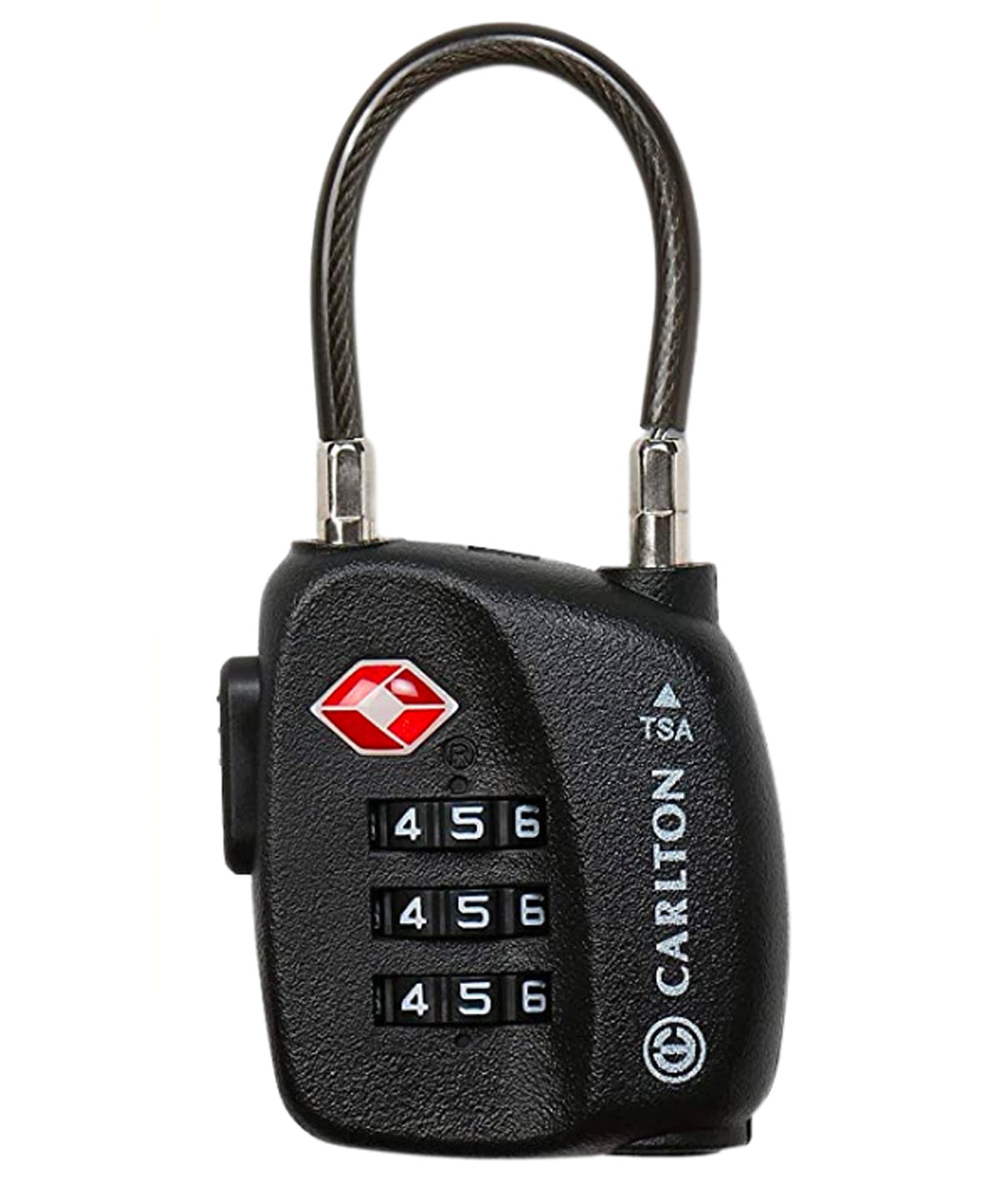 Carlton TSA Luggage Lock, Black, CABLELOCK