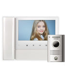 Commax Fine View 7" Handset Video Monitor with Memory Record, White with DRC-40K Camera Set, CDV70NM SE