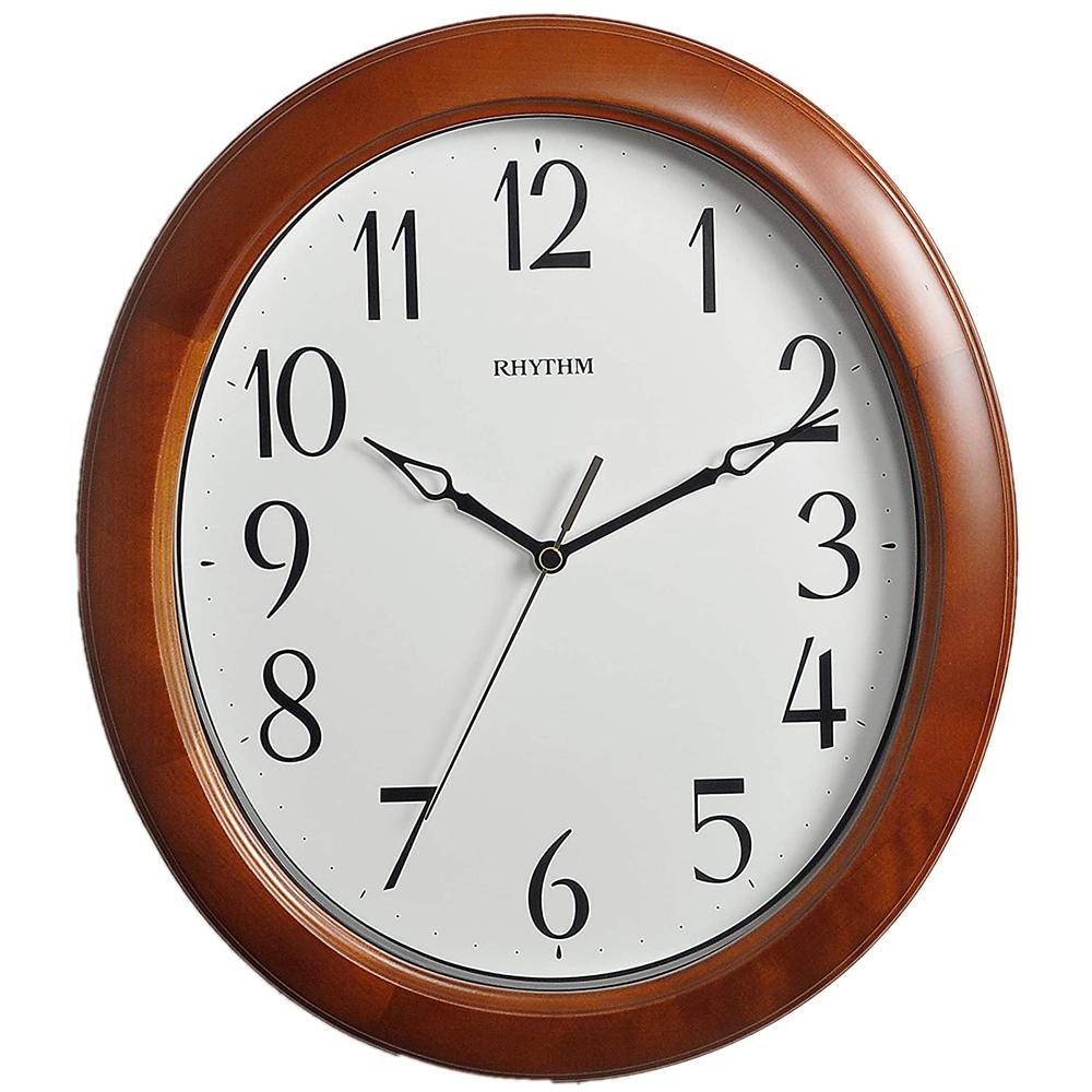 Rhythm Wall Clock, Wooden Case, CMG271NR06