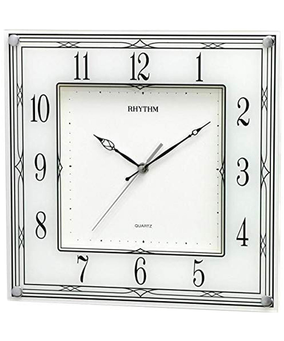 Rhythm, Square analog wall clock, CMG419NR03