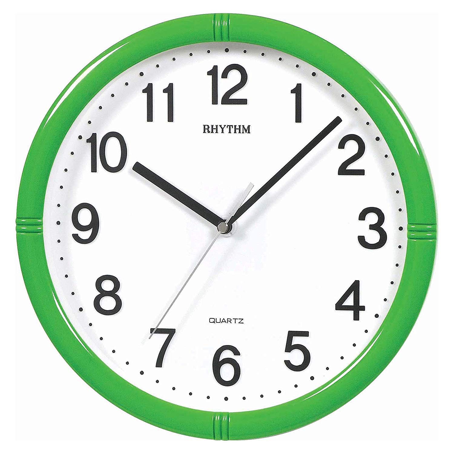 Rhythm Wall Clock, Basic Clock With 3D Numerals Dial, CMG434NR05