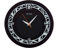 Rhythm, Wall Clock, Black, CMG483NR02