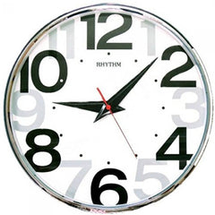 Rhythm Wall Clock, Silent Silky Move, CMG486NR19