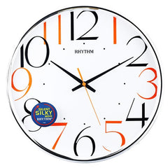 Rhythm Wall Clock, Silent Silky Move, CMG486NR66