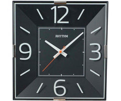 Rhythm, Printed Glass Silent Silky Move Wall Clock, CMG493NR02