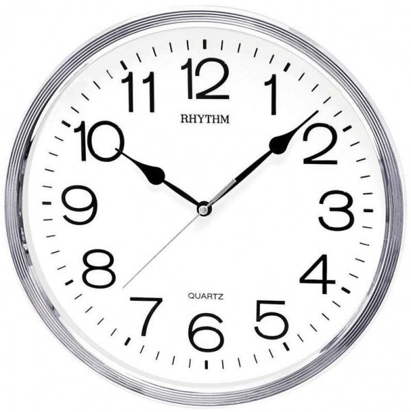 Rhythm Wall Clock,3D Numerals with Silent Silky Move, CMG494BR19