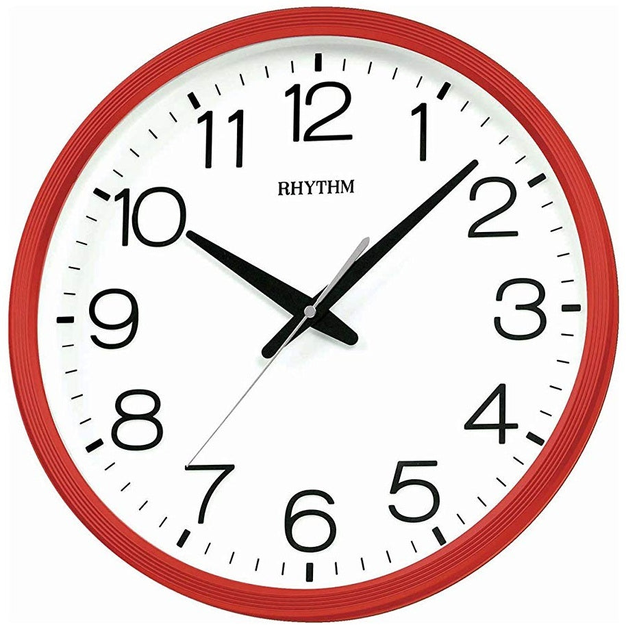 Rhythm Wall Clock,3D Numerals with Silent Silky Move, CMG494NR01