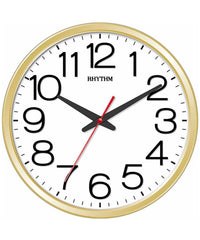 Rhythm Wall Clock,3D Numerals With Silent Silky Move, CMG495CR18