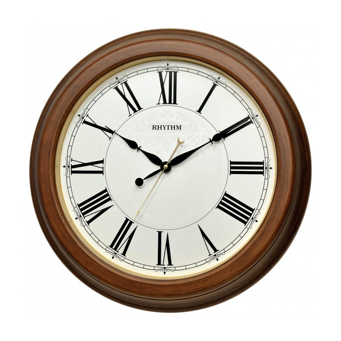 Rhythm Wall Clock with Silent Silky Move, CMG557NR06