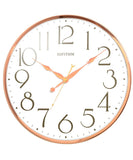 Rhythm Wall Clock, Metal Analog Clock White Dial, CMG569NR13