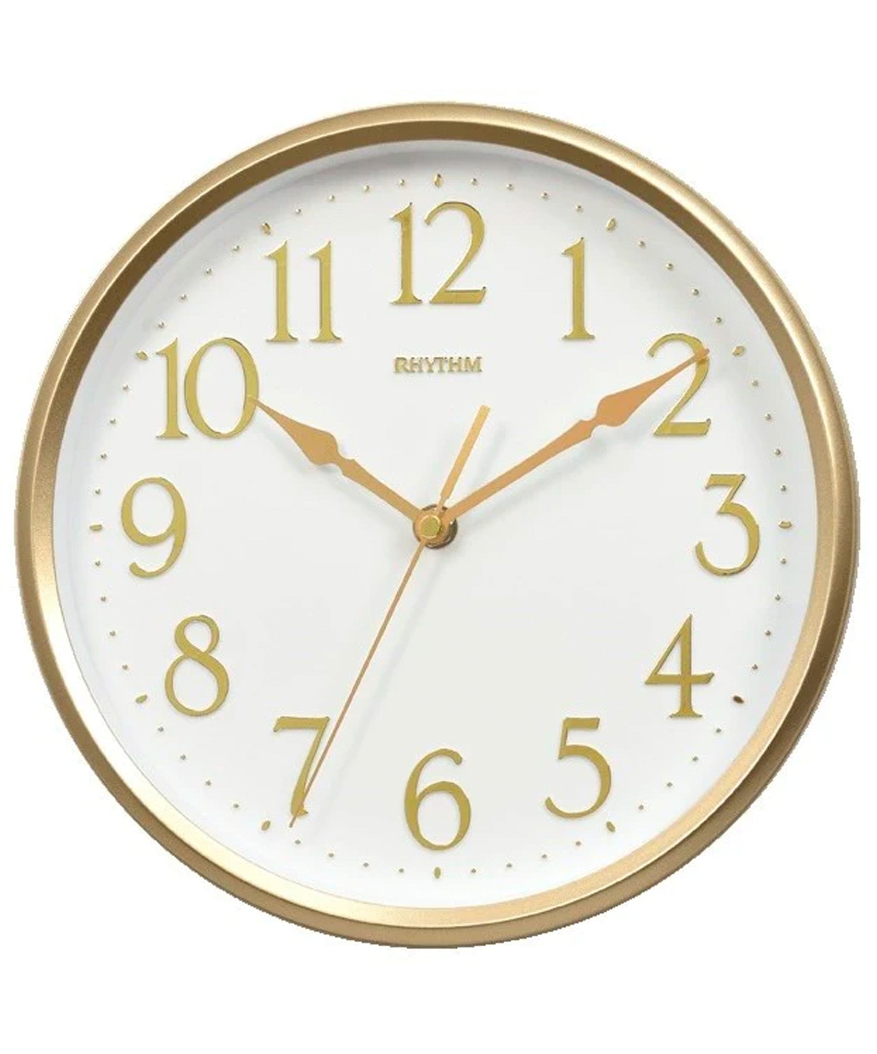 Rhythm Wall Clock, Analog Clock White Dial, CMG577NR18