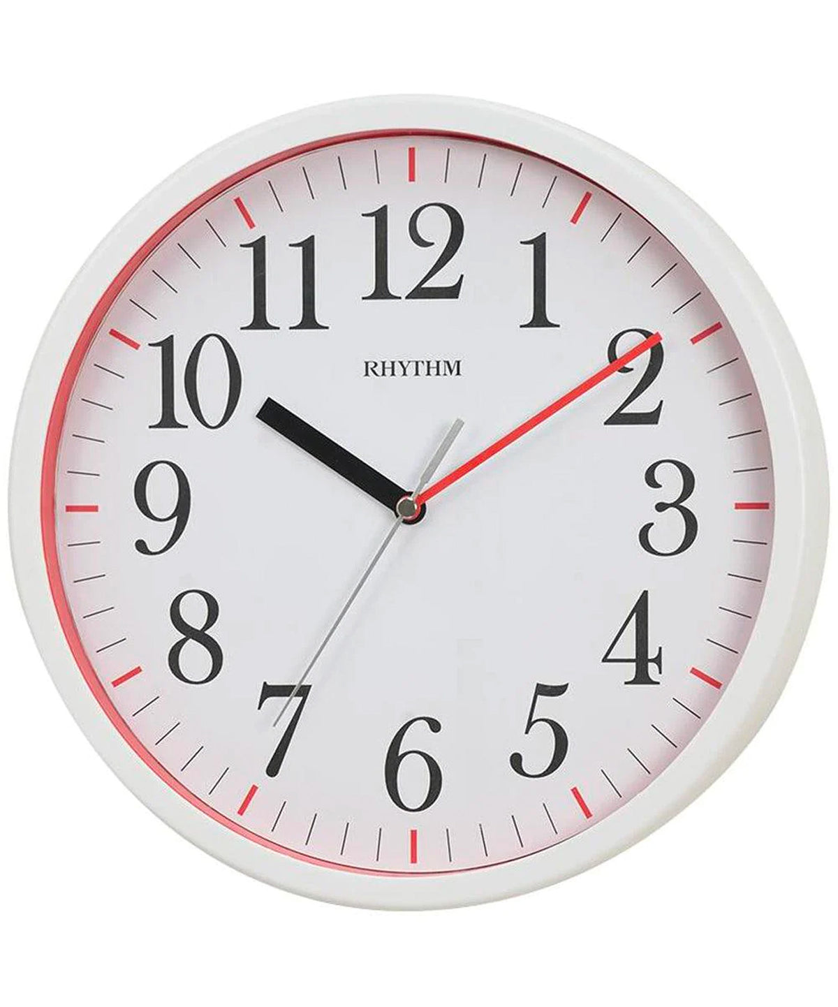 Rhythm Wall Clock, Analog Clock White Dial White Case, CMG600NR72