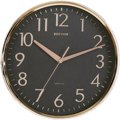 Rhythm Wall Clock,3D Numerals, CMG716CR65