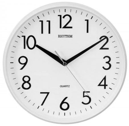 Rhythm Wall Clock,3D Numerals, CMG716NR03