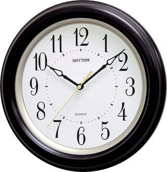 Rhythm Wall Clock, Plastic Case, CMG726NR06