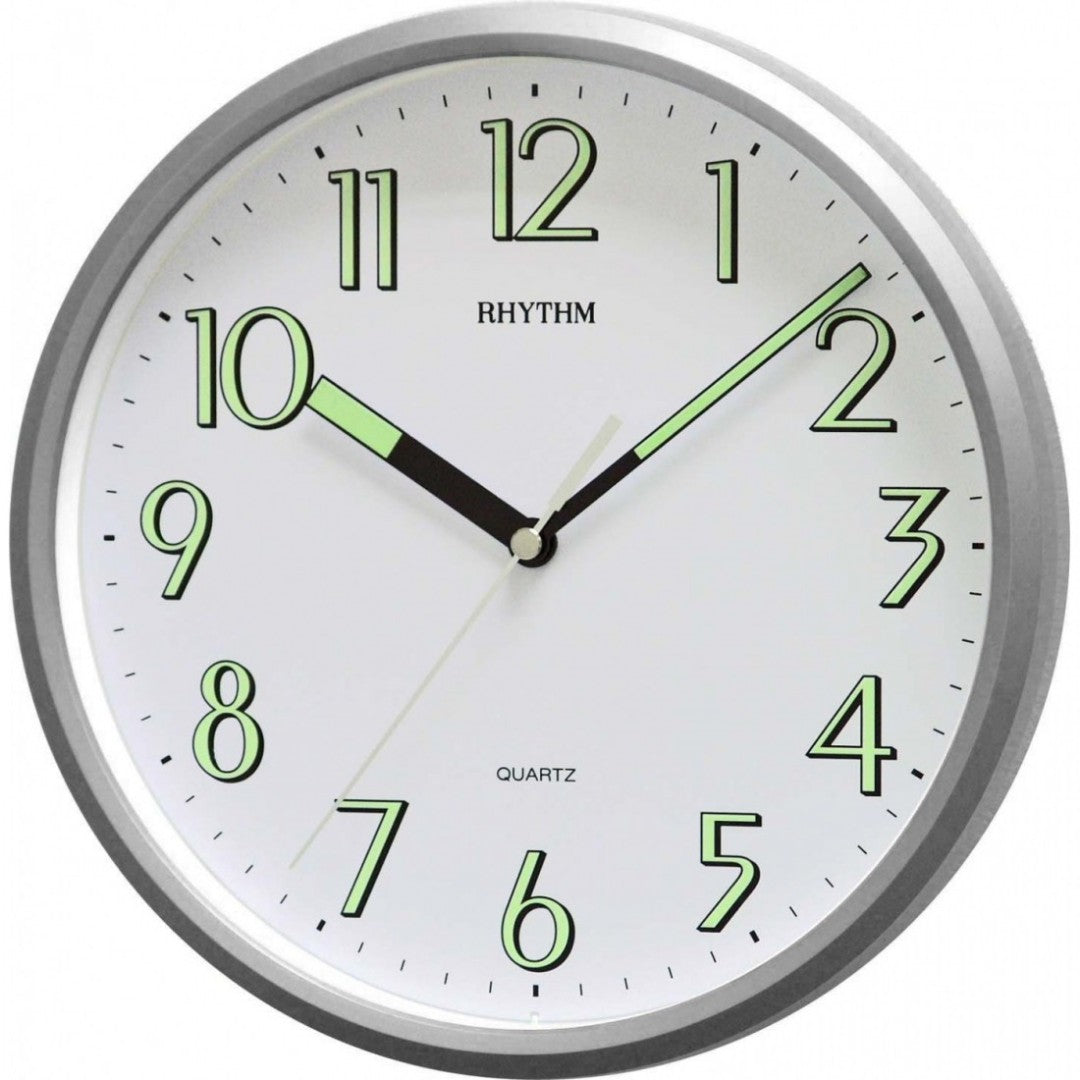 Rhythm Wall Clock, Super Luminous, CMG727NR19