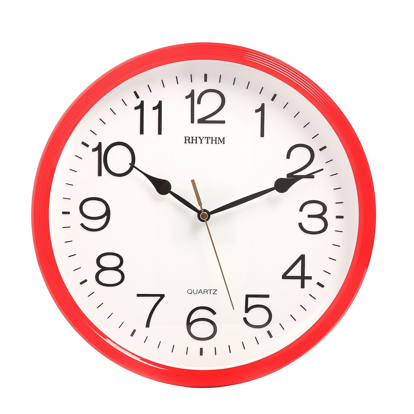 Rhythm Wall Clock,3D Numerals, CMG734NR01