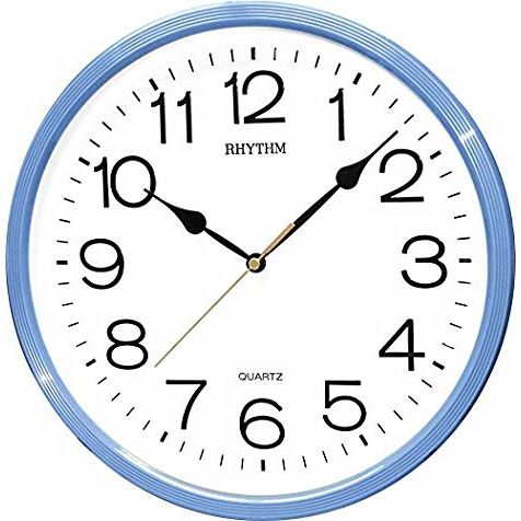 Rhythm Wall Clock, 3D Numerals, CMG734NR04