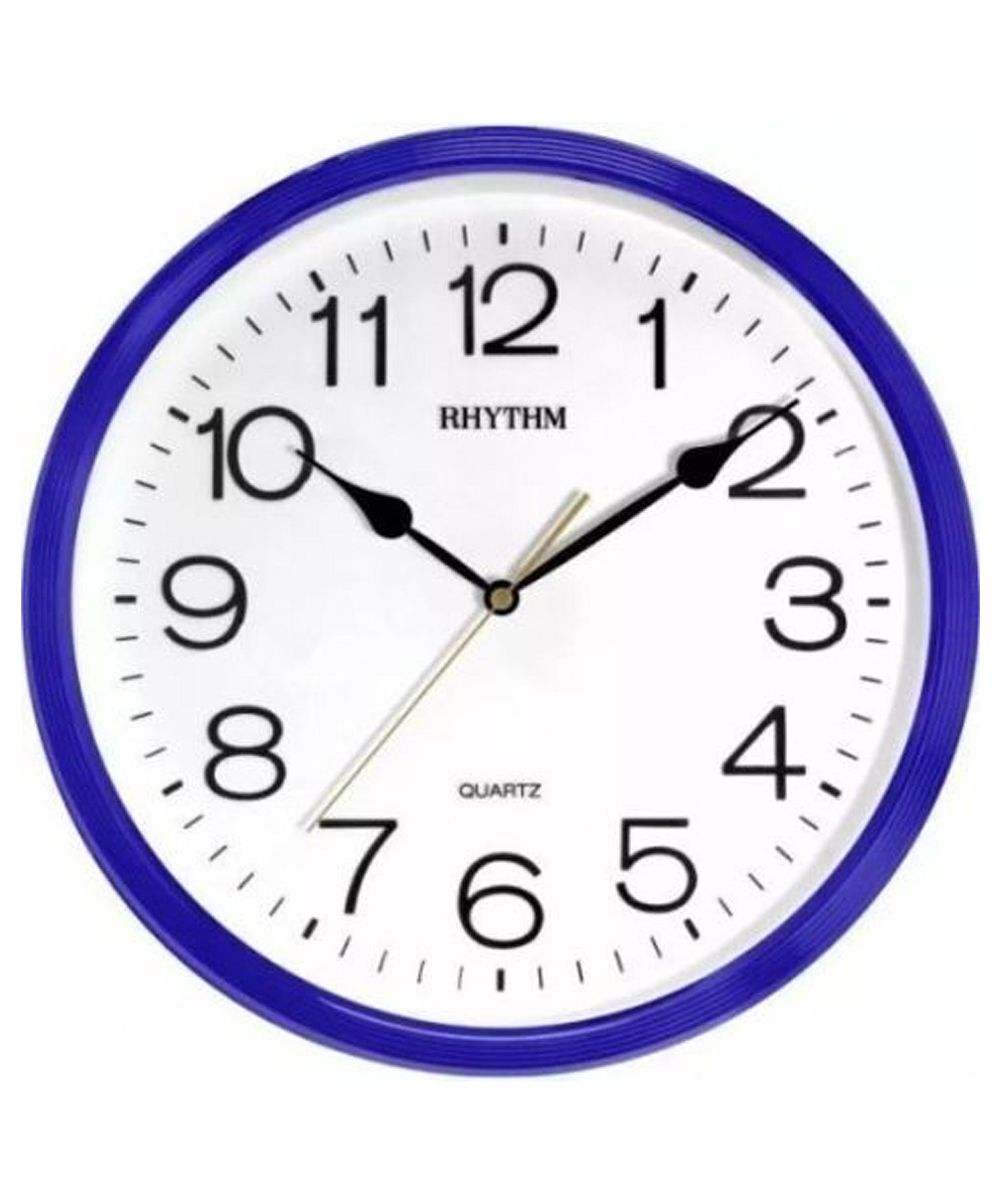 Rhythm Wall Clock, Analog White Dial Blue Case, CMG734NR11 – Kewalrams.com