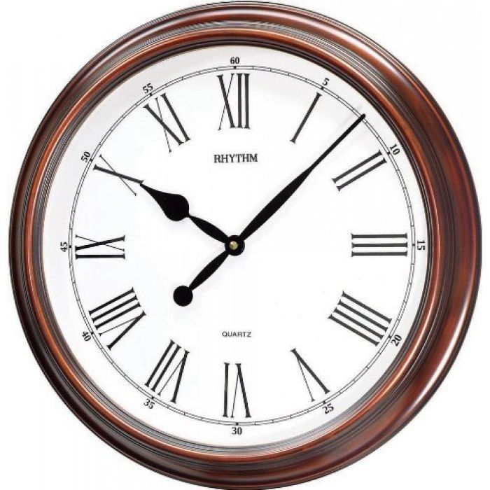 Rhythm Wall Clock, Bronze Finish, CMG736NR35