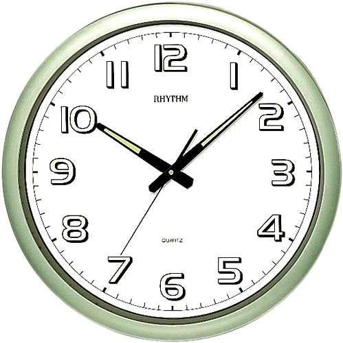 Rhythm Wall Clock, Super Luminous, Silent Silky, CMG805NR05